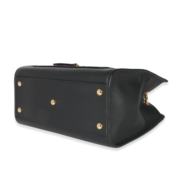 Fendi Black Zucca Embossed Leather Small Runaway Satchel - Picture 5 of 6